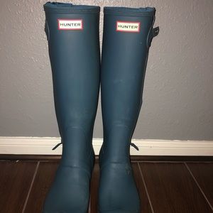 Hunter Tall Rain Boot w/side zip